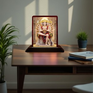 Car Desk/Table Top Lord Hanuman Wooden Photo Stand 3x4 Inches, Compact & Stylish Spiritual Display For Car, Home & Office (Pack Of 1) (F14517) Car Desk/Table Top Lord Hanuman Wooden Photo Stand 3x4 Inches, Compact & Stylish Spiritual Display For Car, Home & Office (Pack Of 1) (F14517)