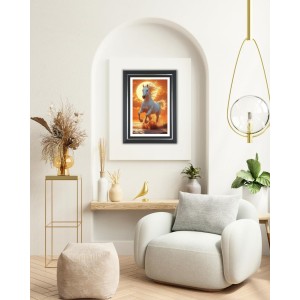 White Horse Photo Wall & Table Frame | 10x14 Inch Black Designer | Perfect For Gifting & Home Decor (F9622) White Horse Photo Wall & Table Frame | 10x14 Inch Black Designer | Perfect For Gifting & Home Decor (F9622)