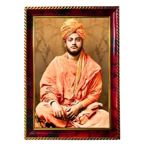 Swami Vivekananda Photo Frame For Wall & Table | 7x9 Inch Golden Cherry Finish | Decorative Swami Vivekananda Photo Frame For Home, Office & Pooja Room (F11441) Swami Vivekananda Photo Frame For Wall & Table | 7x9 Inch Golden Cherry Finish | Decorative Swami Vivekananda Photo Frame For Home, Office & Pooja Room (F11441)
