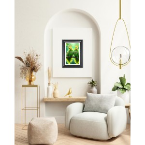 Rainbow Lorikeets Photo Wall & Table Frame | 10x14 Inch Black Designer | Perfect For Gifting & Home Decor (F9646)