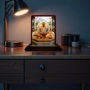 Car Desk/Table Top Bhaktivedanta Swami Prabhupada Wooden Photo Stand 3x4 Inches, Compact & Stylish Spiritual Display For Car, Home & Office (Pack Of 1) (F14652) Car Desk/Table Top Bhaktivedanta Swami Prabhupada Wooden Photo Stand 3x4 Inches, Compact & Stylish Spiritual Display For Car, Home & Office (Pack Of 1) (F14652)