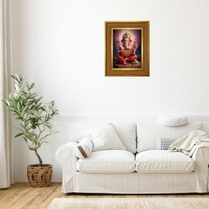 Lord Ganeshaa Photo Frame 14x18 Inches-Brown Wooden Frame For Home, Office & Temple Decoration And Gifting (F6275) Lord Ganeshaa Photo Frame 14x18 Inches-Brown Wooden Frame For Home, Office & Temple Decoration And Gifting (F6275)