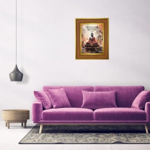 Gautam Buddha Photo Frame 10x14 Inches-Brown Wooden Frame For Home, Office & Temple Decoration And Gifting (F6337) Gautam Buddha Photo Frame 10x14 Inches-Brown Wooden Frame For Home, Office & Temple Decoration And Gifting (F6337)