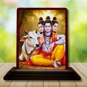 Car Desk/Table Top Lord Datta Wooden Photo Stand 3x4 Inches, Compact & Stylish Spiritual Display For Car, Home & Office (Pack Of 1) (F15083) Car Desk/Table Top Lord Datta Wooden Photo Stand 3x4 Inches, Compact & Stylish Spiritual Display For Car, Home & Office (Pack Of 1) (F15083)