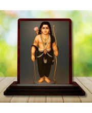 Car Desk/Table Top Lord Murgun Wooden Photo Stand 3x4 Inches, Compact & Stylish Spiritual Display For Car, Home & Office (Pack Of 1) (F15149)