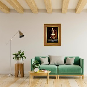 Lord Buddha Photo Frame 14x18 Inches-Brown Wooden Frame For Home, Office & Temple Decoration And Gifting (F6296) Lord Buddha Photo Frame 14x18 Inches-Brown Wooden Frame For Home, Office & Temple Decoration And Gifting (F6296)