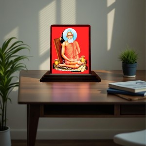 Car Desk/Table Top Baba Lokenath Brahmachari Wooden Photo Stand 3x4 Inches, Compact & Stylish Spiritual Display For Car, Home & Office (Pack Of 1) (F14488) Car Desk/Table Top Baba Lokenath Brahmachari Wooden Photo Stand 3x4 Inches, Compact & Stylish Spiritual Display For Car, Home & Office (Pack Of 1) (F14488)