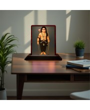 Car Desk/Table Top Lord Murgun Wooden Photo Stand 3x4 Inches, Compact & Stylish Spiritual Display For Car, Home & Office (Pack Of 1) (F15149)