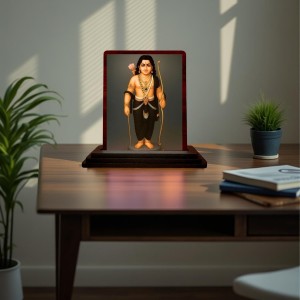 Car Desk/Table Top Lord Murgun Wooden Photo Stand 3x4 Inches, Compact & Stylish Spiritual Display For Car, Home & Office (Pack Of 1) (F15149) Car Desk/Table Top Lord Murgun Wooden Photo Stand 3x4 Inches, Compact & Stylish Spiritual Display For Car, Home & Office (Pack Of 1) (F15149)