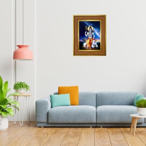Har Har Mahadev Photo Frame 10x14 Inches-Brown Wooden Frame For Home, Office & Temple Decoration And Gifting (F6402) Har Har Mahadev Photo Frame 10x14 Inches-Brown Wooden Frame For Home, Office & Temple Decoration And Gifting (F6402)