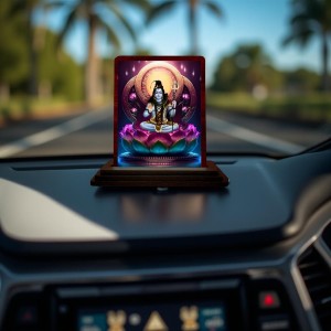 Car Desk/Table Top Lord Shiva Wooden Photo Stand 3x4 Inches, Compact & Stylish Spiritual Display For Car, Home & Office (Pack Of 1) (F14149) Car Desk/Table Top Lord Shiva Wooden Photo Stand 3x4 Inches, Compact & Stylish Spiritual Display For Car, Home & Office (Pack Of 1) (F14149)