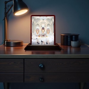 Car Desk/Table Top Lord Jagannath Wooden Photo Stand 3x4 Inches, Compact & Stylish Spiritual Display For Car, Home & Office (Pack Of 1) (F14597) Car Desk/Table Top Lord Jagannath Wooden Photo Stand 3x4 Inches, Compact & Stylish Spiritual Display For Car, Home & Office (Pack Of 1) (F14597)