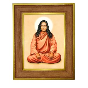 Paramhansa Yogananda Photo Frame 10x14 Inches-Brown Wooden Frame For Home, Office & Temple Decoration And Gifting (F6389) Paramhansa Yogananda Photo Frame 10x14 Inches-Brown Wooden Frame For Home, Office & Temple Decoration And Gifting (F6389)