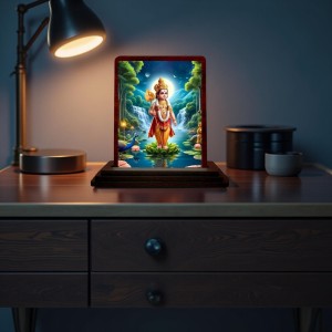 Car Desk/Table Top Lord Karthikeya Wooden Photo Stand 3x4 Inches, Compact & Stylish Spiritual Display For Car, Home & Office (Pack Of 1) (F14316) Car Desk/Table Top Lord Karthikeya Wooden Photo Stand 3x4 Inches, Compact & Stylish Spiritual Display For Car, Home & Office (Pack Of 1) (F14316)