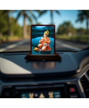 Car Desk/Table Top Lord Hanuman Wooden Photo Stand 3x4 Inches, Compact & Stylish Spiritual Display For Car, Home & Office (Pack Of 1) (F14646)