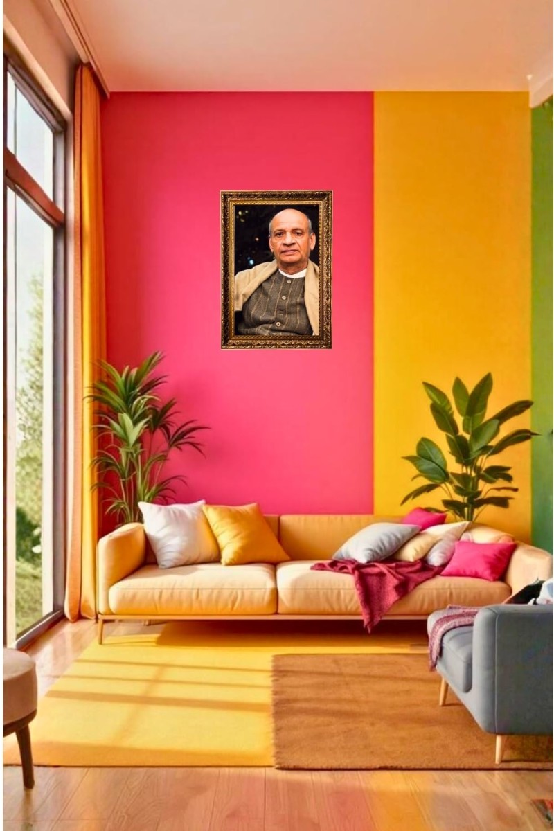 Sardar Vallabhbhai Patel Big Photo Frame - 20x28 Inches For Home,Temple & Office Decoration (F11218)