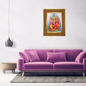 Lakhsmi Narasimha Photo Frame 10x14 Inches-Brown Wooden Frame For Home, Office & Temple Decoration And Gifting (F6357) Lakhsmi Narasimha Photo Frame 10x14 Inches-Brown Wooden Frame For Home, Office & Temple Decoration And Gifting (F6357)