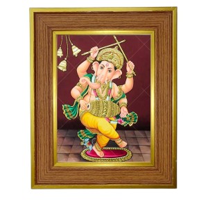 Lord Ganeshaa Photo Frame 14x18 Inches-Brown Wooden Frame For Home, Office & Temple Decoration And Gifting (F6285) Lord Ganeshaa Photo Frame 14x18 Inches-Brown Wooden Frame For Home, Office & Temple Decoration And Gifting (F6285)