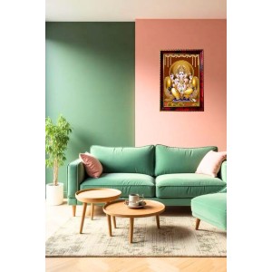 God Vinayaka Photo Frame For Wall & Table | 7x9 Inch Golden Cherry Finish | Decorative God Vinayaka Photo Frame For Home, Office & Pooja Room (F11332) God Vinayaka Photo Frame For Wall & Table | 7x9 Inch Golden Cherry Finish | Decorative God Vinayaka Photo Frame For Home, Office & Pooja Room (F11332)