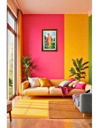 Sri Chaitannya Big Photo Frame - 20x28 Inches For Home,Temple & Office Decoration (F11281)