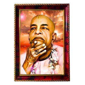 Swami Srila Prabhupada Ji Photo Frame For Wall & Table | 7x9 Inch Golden Cherry Finish | Decorative Swami Srila Prabhupada Ji Photo Frame For Home, Office & Pooja Room (F11520) Swami Srila Prabhupada Ji Photo Frame For Wall & Table | 7x9 Inch Golden Cherry Finish | Decorative Swami Srila Prabhupada Ji Photo Frame For Home, Office & Pooja Room (F11520)