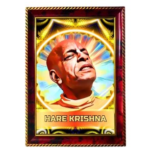 Swami Srila Prabhupada Ji Photo Frame For Wall & Table | 7x9 Inch Golden Cherry Finish | Decorative Swami Srila Prabhupada Ji Photo Frame For Home, Office & Pooja Room (F11531) Swami Srila Prabhupada Ji Photo Frame For Wall & Table | 7x9 Inch Golden Cherry Finish | Decorative Swami Srila Prabhupada Ji Photo Frame For Home, Office & Pooja Room (F11531)