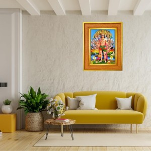 Panchmukhi Hanuman Photo Frame 12x16 Inches-Brown Wooden Frame For Home, Office & Temple Decoration And Gifting (F6492) Panchmukhi Hanuman Photo Frame 12x16 Inches-Brown Wooden Frame For Home, Office & Temple Decoration And Gifting (F6492)