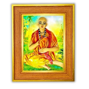 Lord Sri Chaitanya Mahaprabhu Photo Frame 10x14 Inches-Brown Wooden Frame For Home, Office & Temple Decoration And Gifting (F6459) Lord Sri Chaitanya Mahaprabhu Photo Frame 10x14 Inches-Brown Wooden Frame For Home, Office & Temple Decoration And Gifting (F6459)
