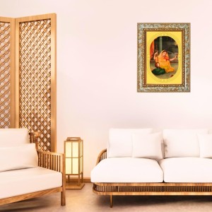 Meera Bai Spiritual Guru Digital Photo In Designer Frame, Size 8x12 Inch | Hindu Religious Picture For Home Temple, Office & Gift | Wall Art & Pooja Decor (F10411)