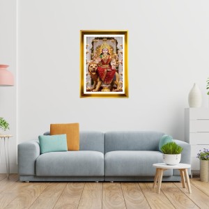 Durga Mata Ji Golden Photo Frame - 10x14 Inches | Elegant Wooden Frame For Home, Office & Temple Decoration | Spiritual Wall & Table Decor and Gift Item Durga Mata Ji Golden Photo Frame - 10x14 Inches | Elegant Wooden Frame For Home, Office & Temple Decoration | Spiritual Wall & Table Decor and Gift Item