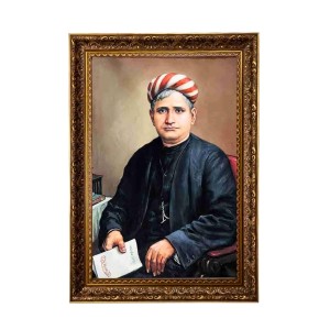 Bankim Chandra Chatterjee Big Photo Frame - 20x28 Inches For Home,Temple & Office Decoration (F11222)