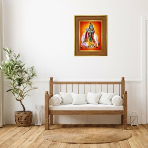 Lord Krishna Photo Frame 10x14 Inches-Brown Wooden Frame For Home, Office & Temple Decoration And Gifting (F6405) Lord Krishna Photo Frame 10x14 Inches-Brown Wooden Frame For Home, Office & Temple Decoration And Gifting (F6405)