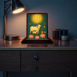 Car Desk/Table Top Go Matha Wooden Photo Stand 3x4 Inches, Compact & Stylish Spiritual Display For Car, Home & Office (Pack Of 1) (F14268) Car Desk/Table Top Go Matha Wooden Photo Stand 3x4 Inches, Compact & Stylish Spiritual Display For Car, Home & Office (Pack Of 1) (F14268)