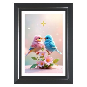 Love Birds Photo Wall & Table Frame | 10x14 Inch Black Designer | Perfect For Gifting & Home Decor (F9582) Love Birds Photo Wall & Table Frame | 10x14 Inch Black Designer | Perfect For Gifting & Home Decor (F9582)