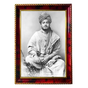Swami Vivekananda Photo Frame For Wall & Table | 7x9 Inch Golden Cherry Finish | Decorative Swami Vivekananda Photo Frame For Home, Office & Pooja Room (F11828) Swami Vivekananda Photo Frame For Wall & Table | 7x9 Inch Golden Cherry Finish | Decorative Swami Vivekananda Photo Frame For Home, Office & Pooja Room (F11828)