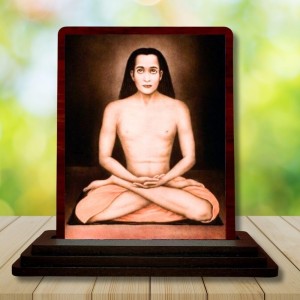 Car Desk/Table Top Mahavatar Babaji Wooden Photo Stand 3x4 Inches, Compact & Stylish Spiritual Display For Car, Home & Office (Pack Of 1) (F14463) Car Desk/Table Top Mahavatar Babaji Wooden Photo Stand 3x4 Inches, Compact & Stylish Spiritual Display For Car, Home & Office (Pack Of 1) (F14463)