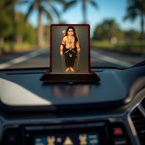 Car Desk/Table Top Lord Murgun Wooden Photo Stand 3x4 Inches, Compact & Stylish Spiritual Display For Car, Home & Office (Pack Of 1) (F15149) Car Desk/Table Top Lord Murgun Wooden Photo Stand 3x4 Inches, Compact & Stylish Spiritual Display For Car, Home & Office (Pack Of 1) (F15149)