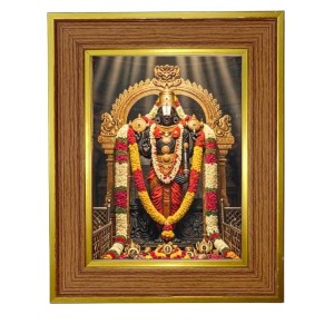 Lord Venkateswara Photo Frame 10x14 Inches-Brown Wooden Frame For Home, Office & Temple Decoration And Gifting (F6274) Lord Venkateswara Photo Frame 10x14 Inches-Brown Wooden Frame For Home, Office & Temple Decoration And Gifting (F6274)