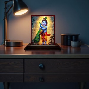 Car Desk/Table Top Lord Karthikeya Wooden Photo Stand 3x4 Inches, Compact & Stylish Spiritual Display For Car, Home & Office (Pack Of 1) (F14250) Car Desk/Table Top Lord Karthikeya Wooden Photo Stand 3x4 Inches, Compact & Stylish Spiritual Display For Car, Home & Office (Pack Of 1) (F14250)