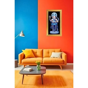 Lord Ganesh Digital Golden Color Photo Frame | Hindu Religious Wall Decor | 8x15 Inches - Inspirational Wall Art For Office, Home Decor - Ideal Spiritual Gift (F10380) Lord Ganesh Digital Golden Color Photo Frame | Hindu Religious Wall Decor | 8x15 Inches - Inspirational Wall Art For Office, Home Decor - Ideal Spiritual Gift (F10380)