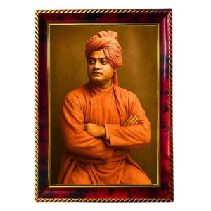 Swami Vivekananda Photo Frame For Wall & Table | 7x9 Inch Golden Cherry Finish | Decorative Swami Vivekananda Photo Frame For Home, Office & Pooja Room (F11737) Swami Vivekananda Photo Frame For Wall & Table | 7x9 Inch Golden Cherry Finish | Decorative Swami Vivekananda Photo Frame For Home, Office & Pooja Room (F11737)