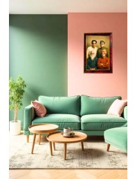 Legends Of India Photo Frame For Wall & Table | 7x9 Inch Golden Cherry Finish | Decorative Legends Of India Photo Frame For Home, Office & Pooja Room (F11735)