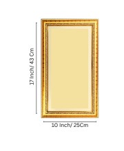 Yashoda & Ganesh Digital Golden Color Photo Frame | Hindu Religious Wall Decor | 10x17 Inches - Inspirational Wall Art For Office, Home Decor - Ideal Spiritual Gift (F10296)