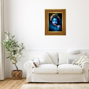 Lord Krishna Photo Frame 12x16 Inches-Brown Wooden Frame For Home, Office & Temple Decoration And Gifting (F6263) Lord Krishna Photo Frame 12x16 Inches-Brown Wooden Frame For Home, Office & Temple Decoration And Gifting (F6263)