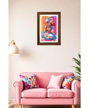 Vertical16X24 Inches Frame Big Photo Frame - 20x28 Inches For Home,Temple & Office Decoration (F10886)