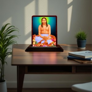 Car Desk/Table Top Swami Nigamananda Paramahansa Wooden Photo Stand 3x4 Inches, Compact & Stylish Spiritual Display For Car, Home & Office (Pack Of 1) (F14455) Car Desk/Table Top Swami Nigamananda Paramahansa Wooden Photo Stand 3x4 Inches, Compact & Stylish Spiritual Display For Car, Home & Office (Pack Of 1) (F14455)