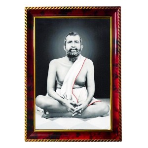 Paramahamsa Yogananda Photo Frame For Wall & Table | 7x9 Inch Golden Cherry Finish | Decorative Paramahamsa Yogananda Photo Frame For Home, Office & Pooja Room (F11635)
