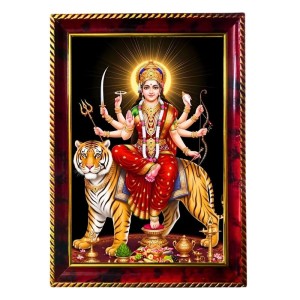 Maa Kali Photo Frame For Wall & Table | 7x9 Inch Golden Cherry Finish | Decorative Maa Kali Photo Frame For Home, Office & Pooja Room (F11653) Maa Kali Photo Frame For Wall & Table | 7x9 Inch Golden Cherry Finish | Decorative Maa Kali Photo Frame For Home, Office & Pooja Room (F11653)