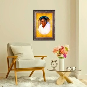 Mata Amritanandamayi Spiritual Guru Digital Photo In Designer Frame, Size 8x12 Inch | Hindu Religious Picture For Home Temple, Office & Gift | Wall Art & Pooja Decor (F10466) Mata Amritanandamayi Spiritual Guru Digital Photo In Designer Frame, Size 8x12 Inch | Hindu Religious Picture For Home Temple, Office & Gift | Wall Art & Pooja Decor (F10466)