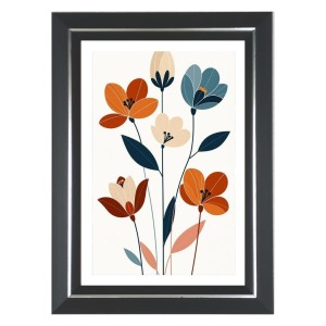 Flower Scenery For Home Photo Wall & Table Frame | 10x14 Inch Black Designer | Perfect For Gifting & Home Decor (F9595)